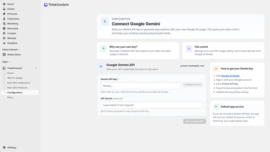 ThinkContent ‑ Draft With AI screenshot