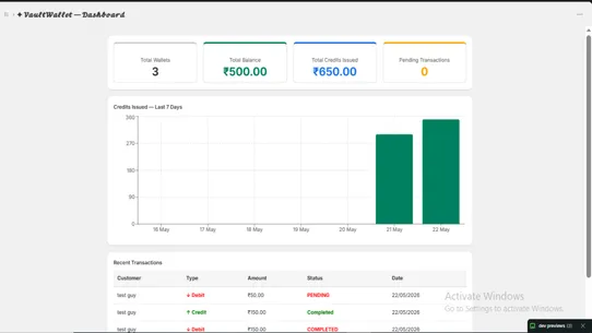 VaultWallet screenshot