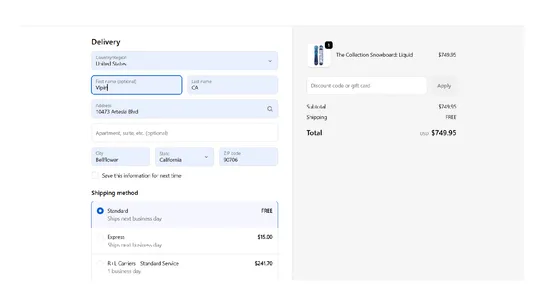 R+L Carriers Shipping screenshot
