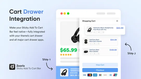 Zoorix Sticky Add To Cart Bar screenshot