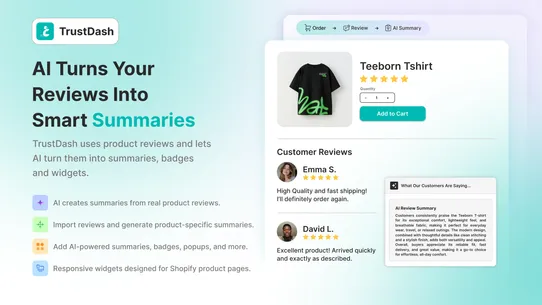 TrustDash: AI Badges &amp; Summary screenshot