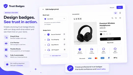 Trustify: Trust Badges &amp; Icons screenshot