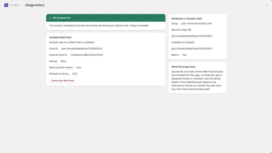 Agentic Ads Pixel screenshot