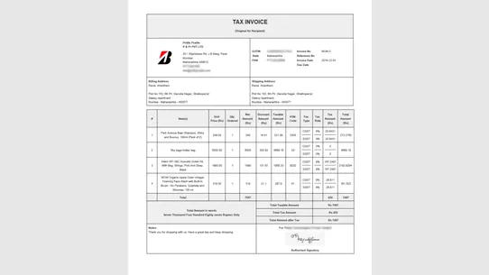 Sleek GST Invoices ‑ India screenshot