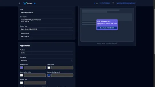 IntentLift screenshot