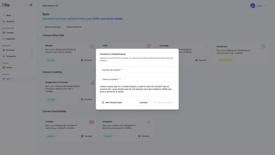 Elio Connect screenshot