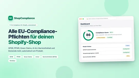ShopCompliance screenshot