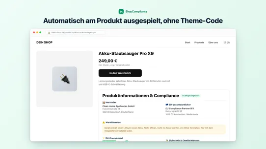 ShopCompliance screenshot
