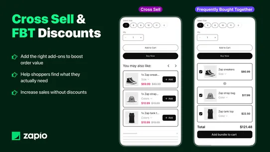 Zapio Fixed Bundles Upsell App screenshot