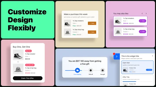 Zapio Fixed Bundles Upsell App screenshot
