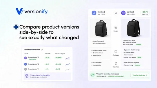 Versionify ‑ MerchKit screenshot