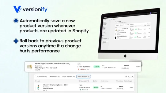 Versionify ‑ MerchKit screenshot
