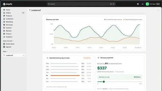 Leakproof | Track lost revenue screenshot