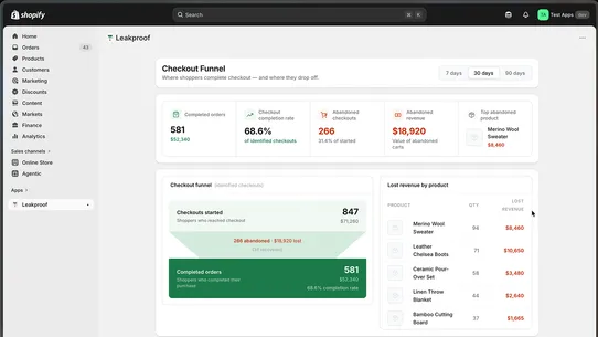 Leakproof | Track lost revenue screenshot