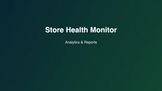 Medusa Store Health Monitor screenshot