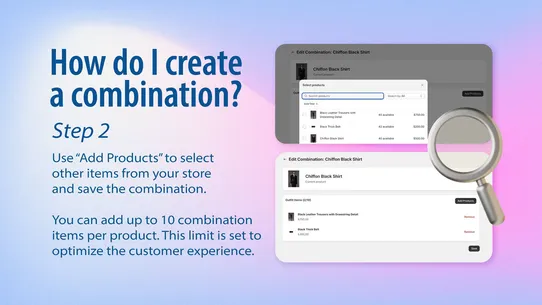 Shop the Clothing Combination screenshot