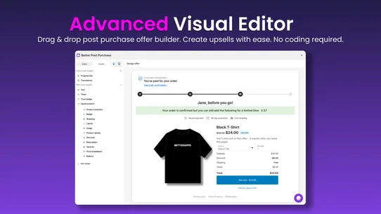 BA Post Purchase Upsell screenshot