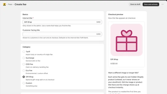 Avonix Tariffs &amp; Surcharges screenshot