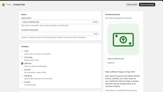 Avonix Tariffs &amp; Surcharges screenshot
