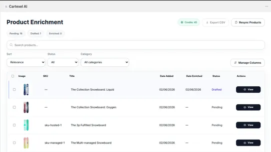Cartexel AI screenshot