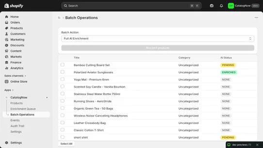 CatalogNow screenshot