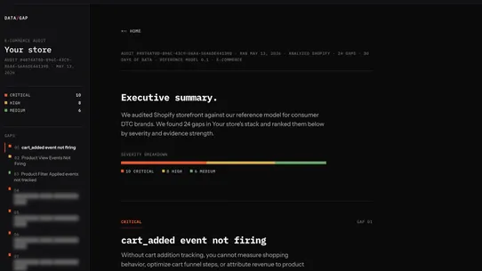 DataGap screenshot