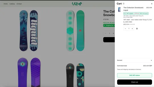 Vibe VAT Relief screenshot