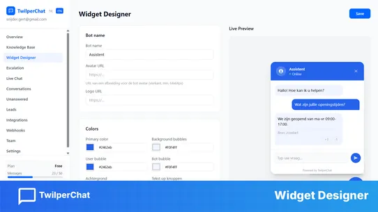 TwilperChat ‑ AI Chatbot screenshot