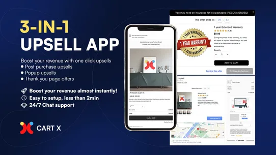 Cart X ‑ Post Purchase Upsell screenshot