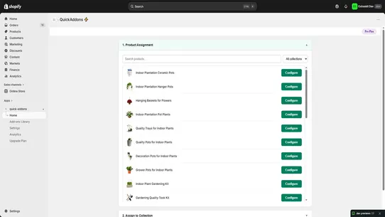 QuickAddons ‑ Product Add‑ons screenshot