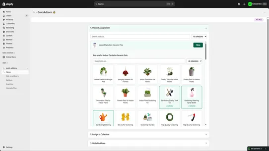 QuickAddons ‑ Product Add‑ons screenshot