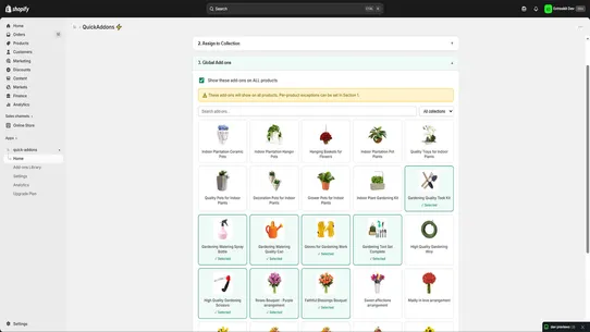QuickAddons ‑ Product Add‑ons screenshot