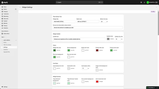 QuickAddons ‑ Product Add‑ons screenshot