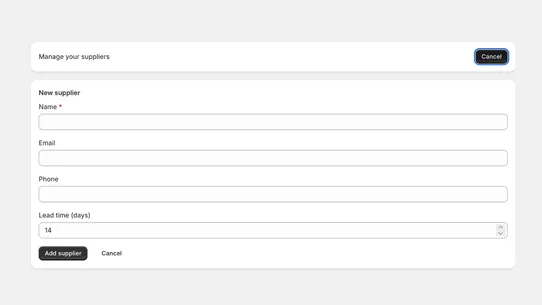 Stockcast: Inventory Forecast screenshot