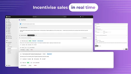 Scoreboard ‑ POS staff targets screenshot