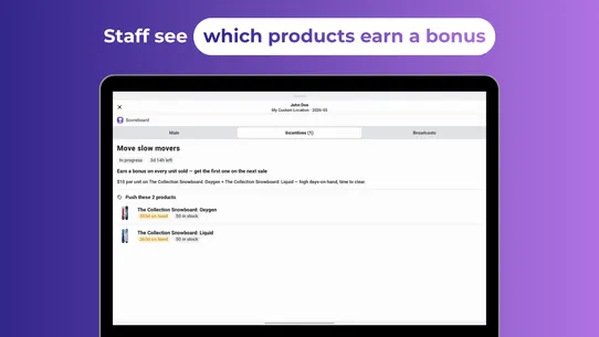 Scoreboard ‑ POS staff targets screenshot