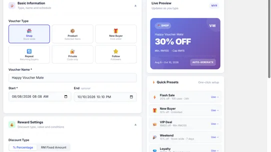 VoucherMate screenshot