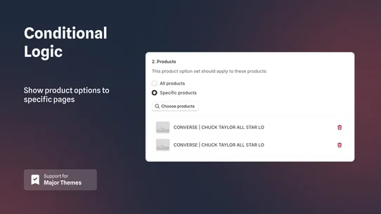 ∞ Product Options &amp; Customizer screenshot