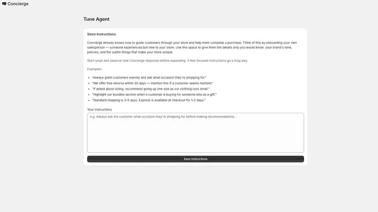 Concierge: AI Sales Associate screenshot