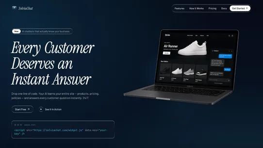 SolviaChat ‑ AI Chatbot screenshot