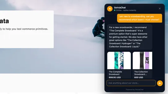 SolviaChat ‑ AI Chatbot screenshot
