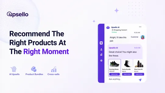 Upsello AI Sales Agent &amp; Chat screenshot
