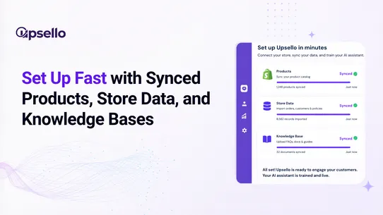 Upsello AI Sales Agent &amp; Chat screenshot