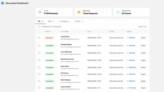 EasyWithdrawal ‑ EU Withdrawal screenshot