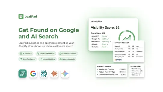 Leafpad AI SEO Blog Autopilot screenshot