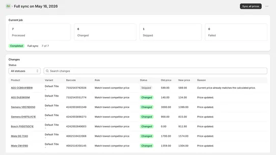 Pricemotion screenshot