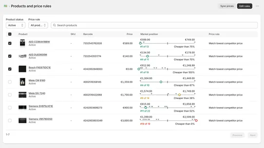 Pricemotion screenshot