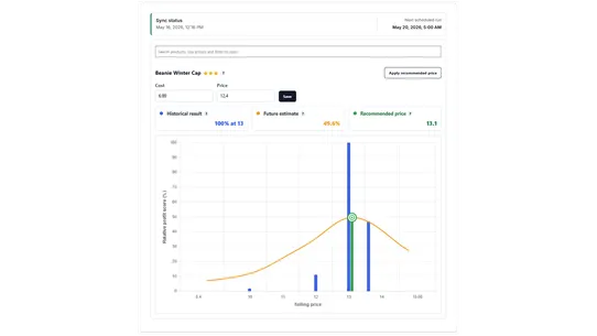 PriceCraft Graph screenshot