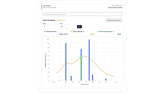 PriceCraft Graph screenshot
