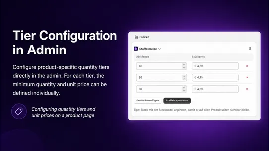 SW: Individual Quantity Tiers screenshot
